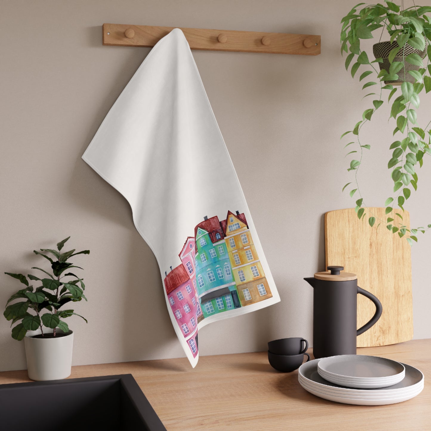 City Watercolor Cotton Tea Towels - Lorena Segura Design Lorena Segura Design