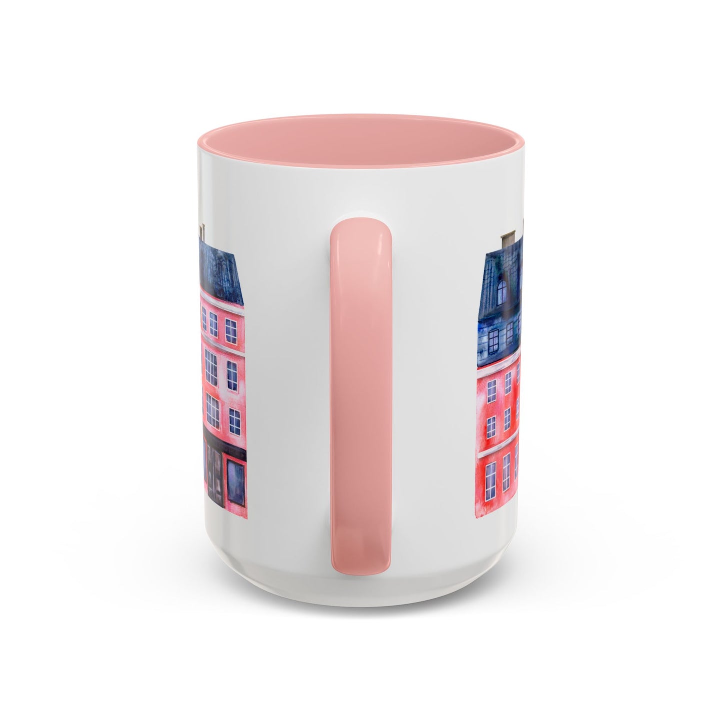 Colorful Watercolor Cityscape Accent Coffee Mug (11, 15oz) - Lorena Segura Design Lorena Segura Design