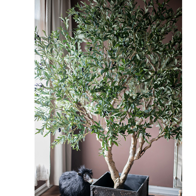 Extra Large Artificial Olive Tree 90" Tall - Lorena Segura Design Lorena Segura Design