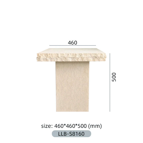 French Luxury Natural Marble Side Table - Lorena Segura Design Lorena Segura Design