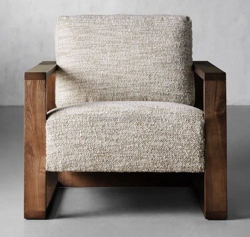 Luxury American Style Accent Chair Living Room Furniture Sofa Wood - Lorena Segura Design Lorena Segura Design