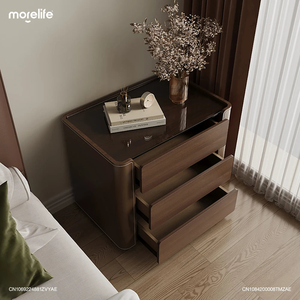 Solid Wood Italian Style Nightstands - Lorena Segura Design Lorena Segura Design