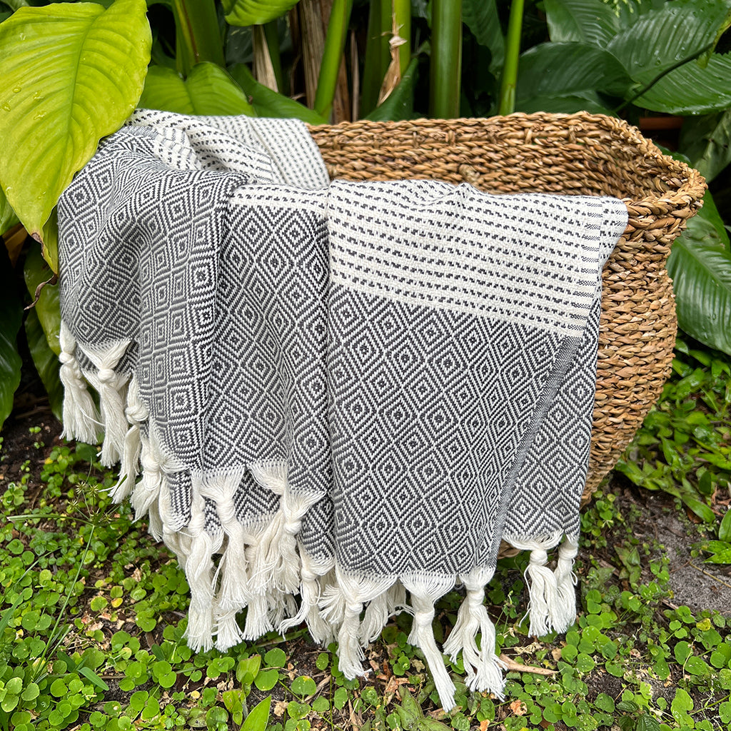 Diamond Stripe Turkish Throw - Lorena Segura Design Lorena Segura Design