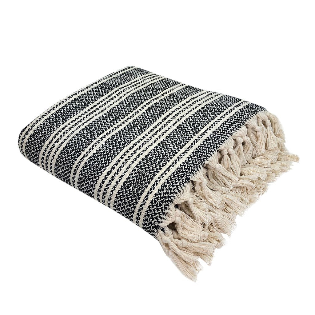 Woven Stripe Turkish Throw - Lorena Segura Design Lorena Segura Design