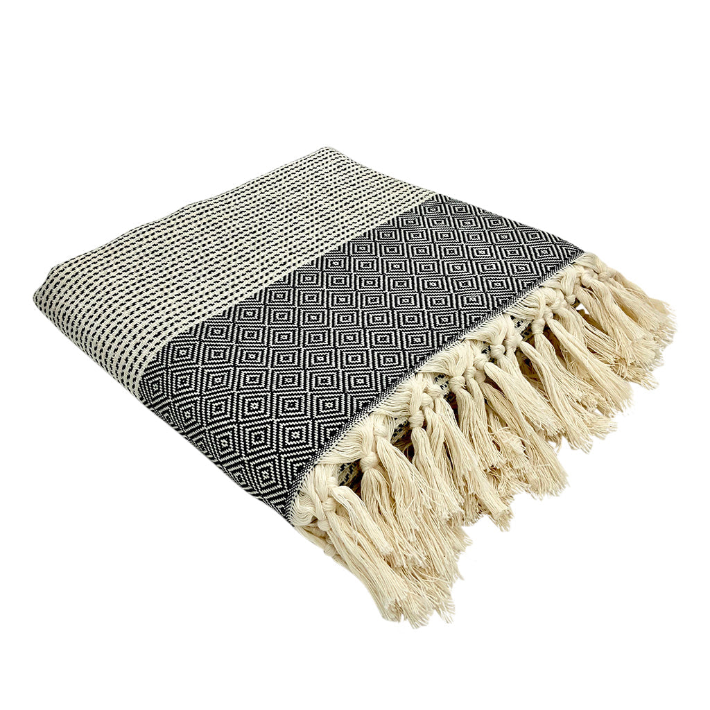 Diamond Stripe Turkish Throw - Lorena Segura Design Lorena Segura Design