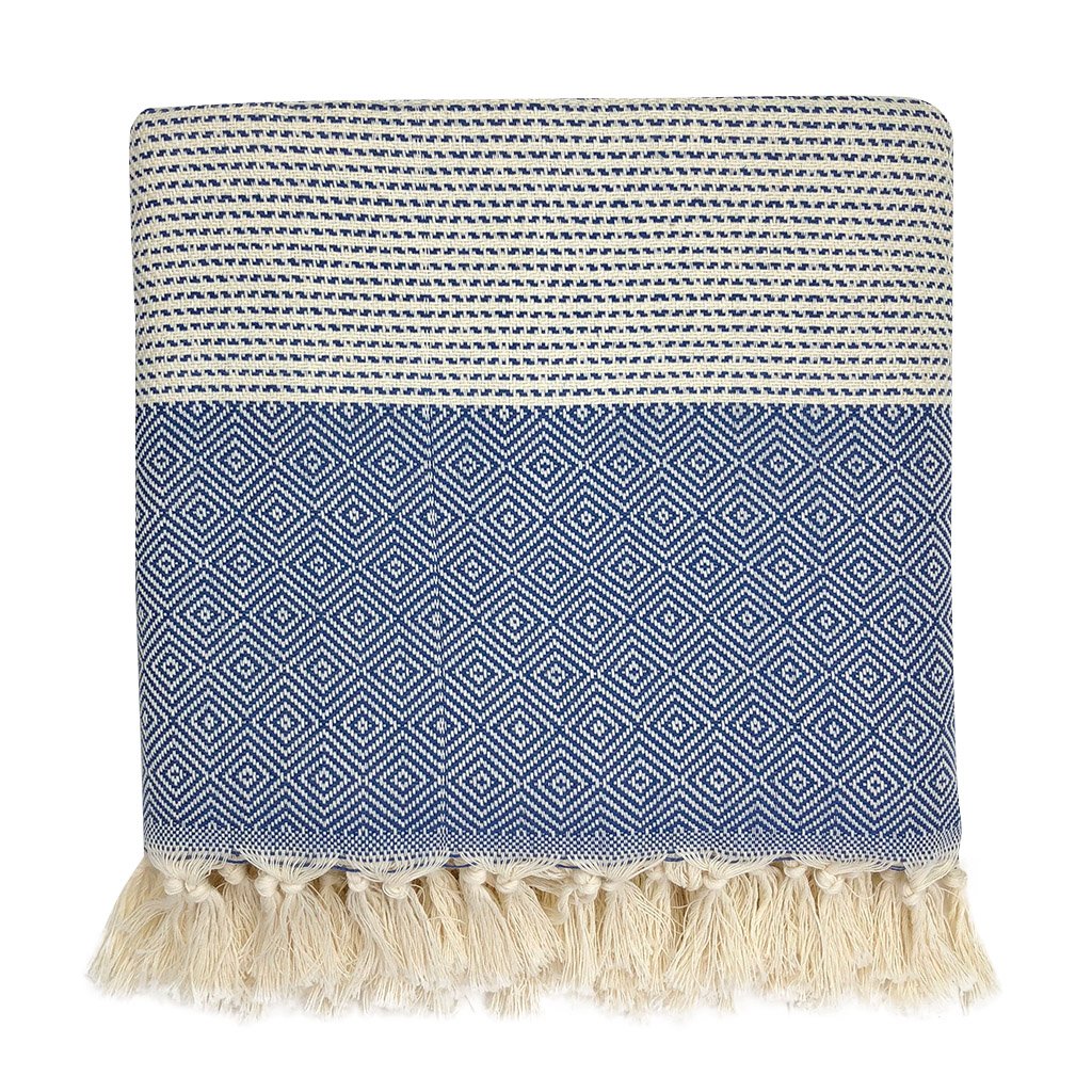 Diamond Stripe Turkish Throw - Lorena Segura Design Lorena Segura Design