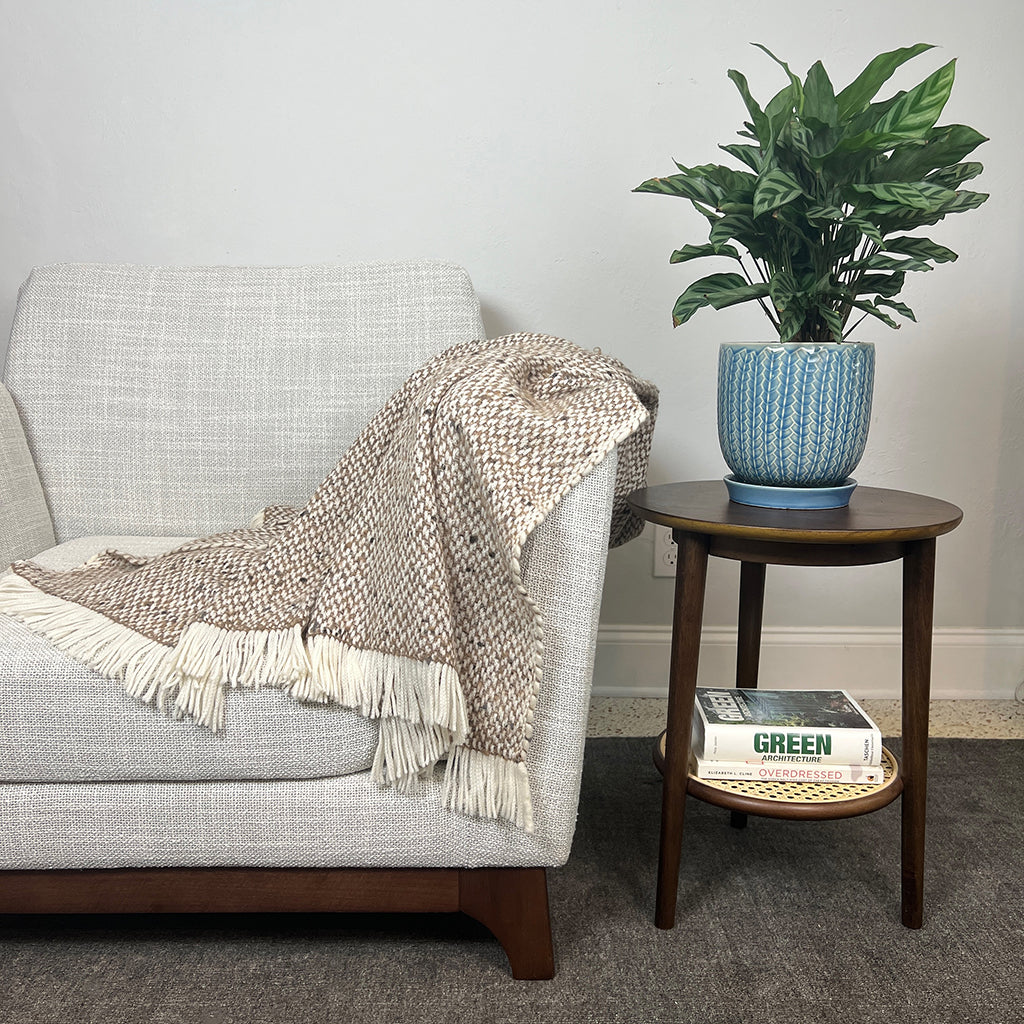 Chunky Camel Weave Alpaca Throw - Lorena Segura Design Lorena Segura Design