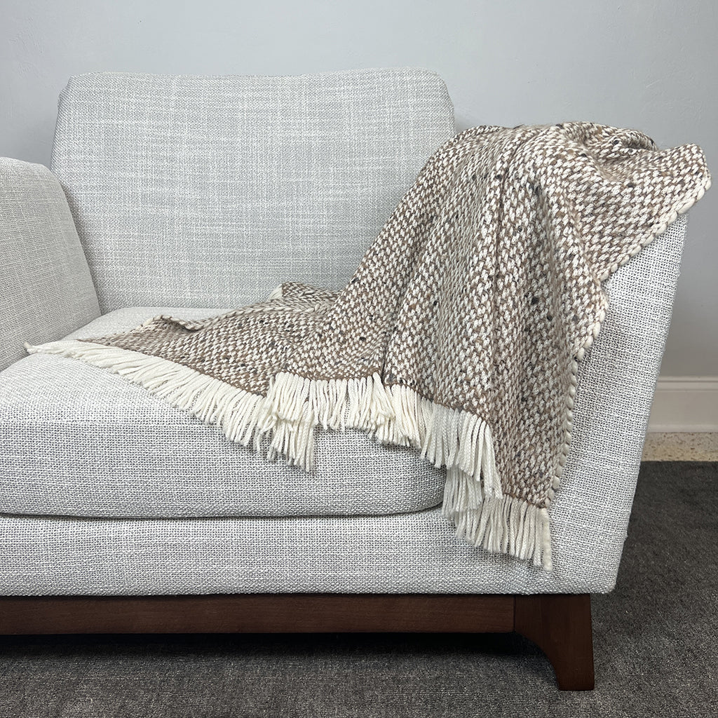 Chunky Camel Weave Alpaca Throw - Lorena Segura Design Lorena Segura Design