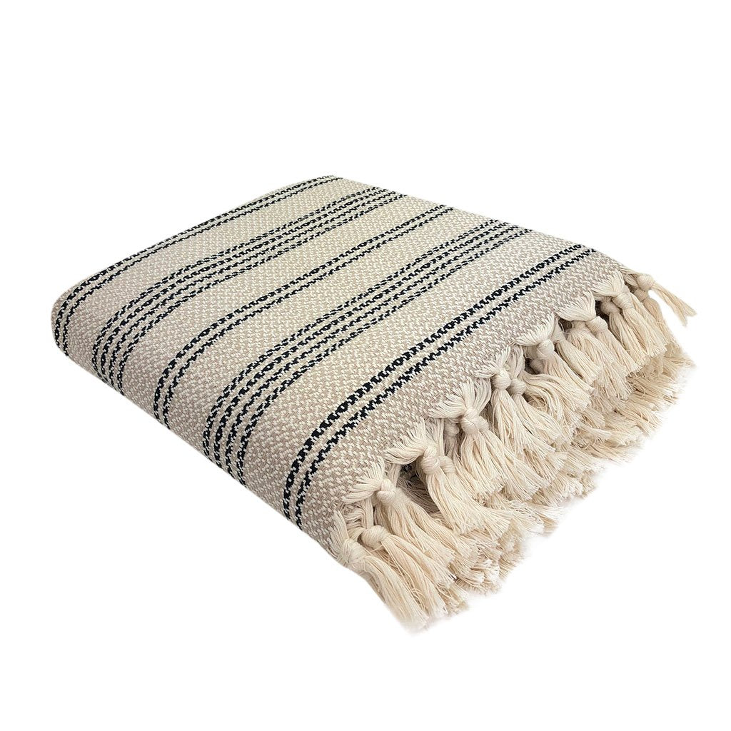 Woven Stripe Turkish Throw - Lorena Segura Design Lorena Segura Design