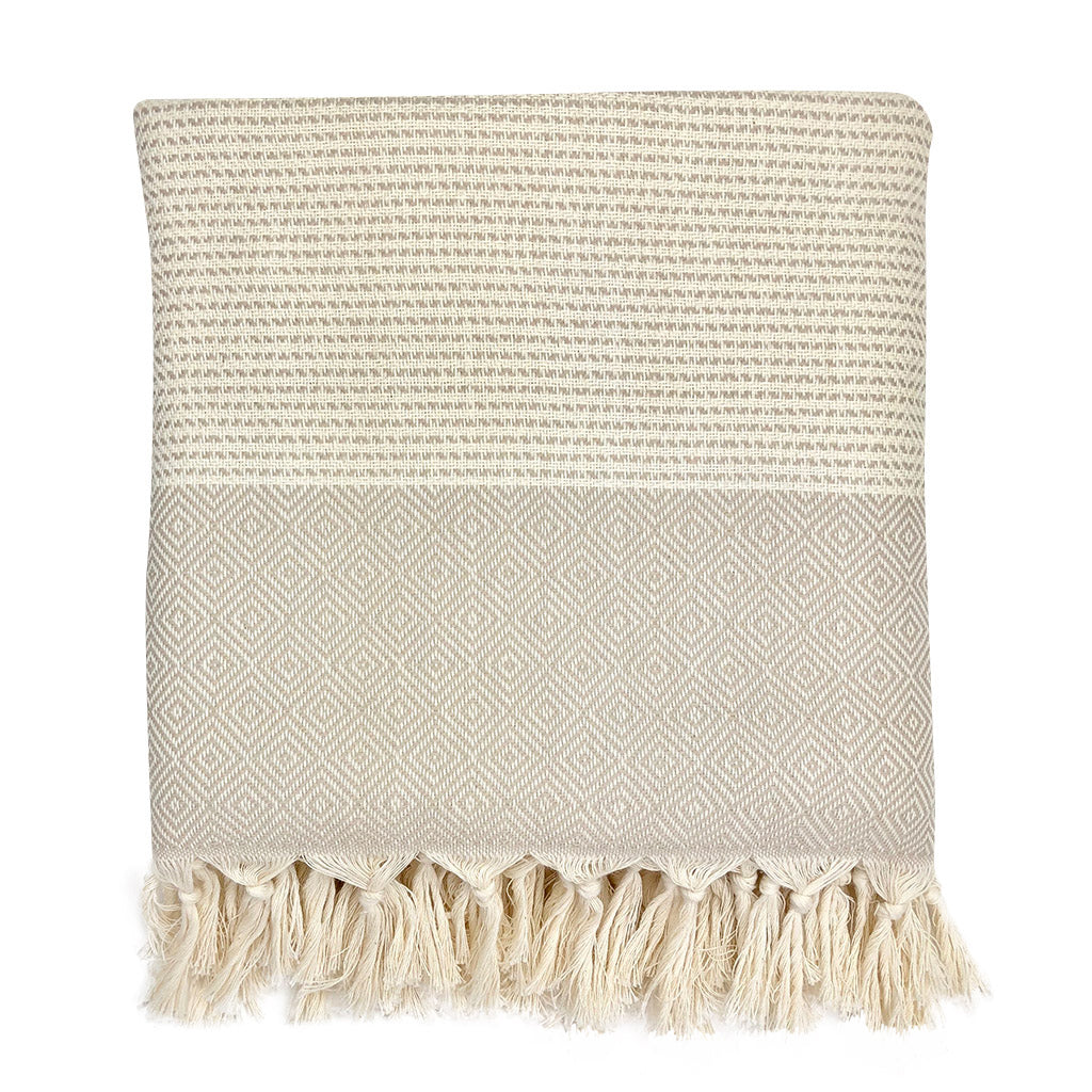 Diamond Stripe Turkish Throw - Lorena Segura Design Lorena Segura Design