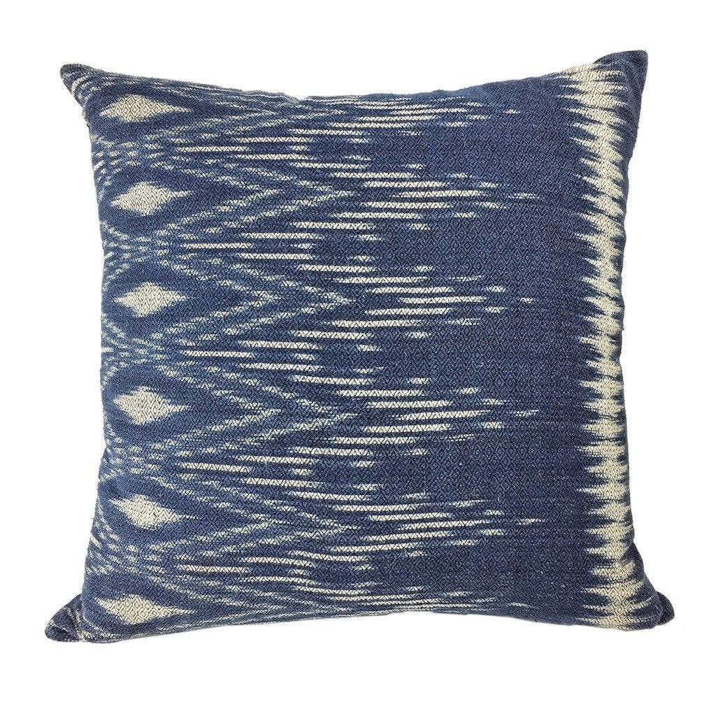 Indigo Ikat Pillow Cover - Lorena Segura Design Lorena Segura Design