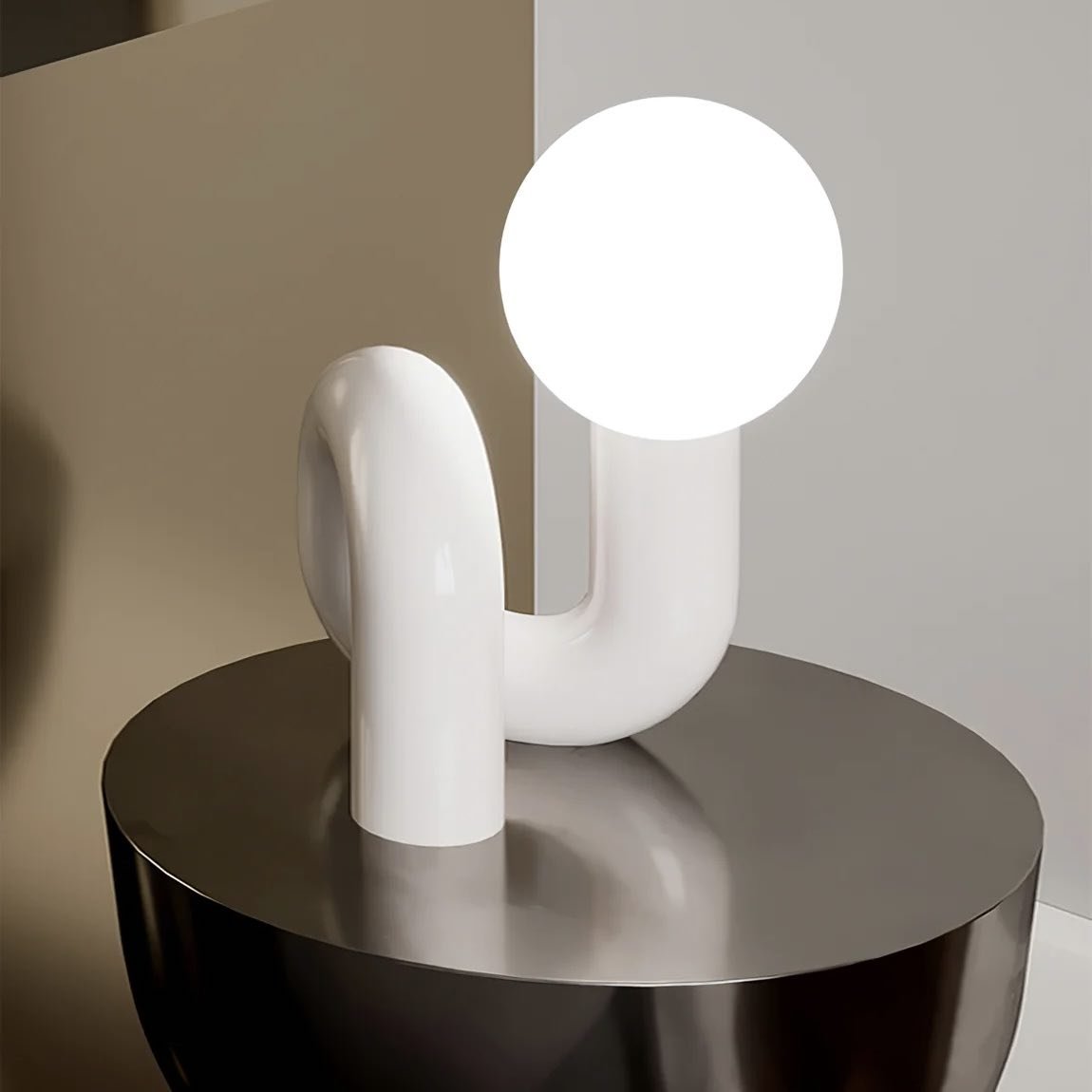 Modern Spiral Bedside Table Lamp - Quirky Whimsical Desk Lamp - Lorena Segura Design Lorena Segura Design