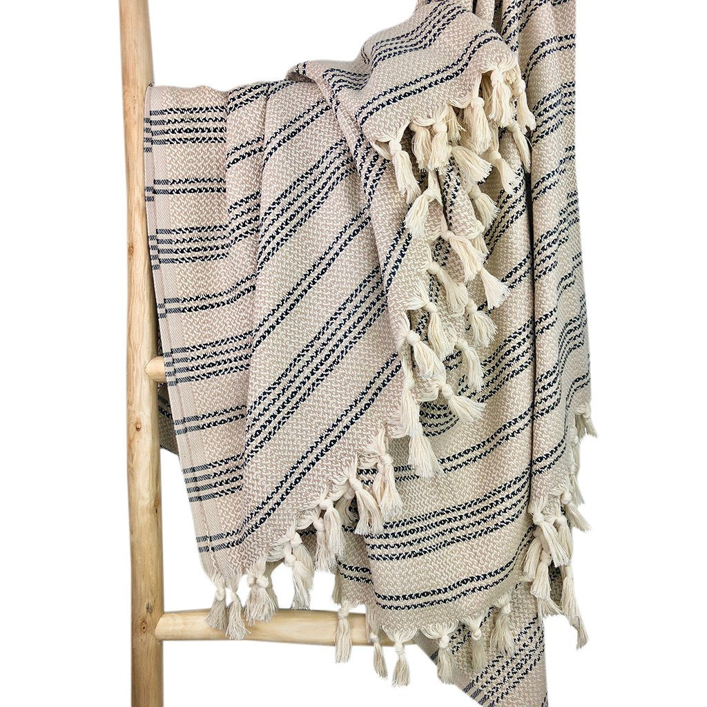 Woven Stripe Turkish Throw - Lorena Segura Design Lorena Segura Design