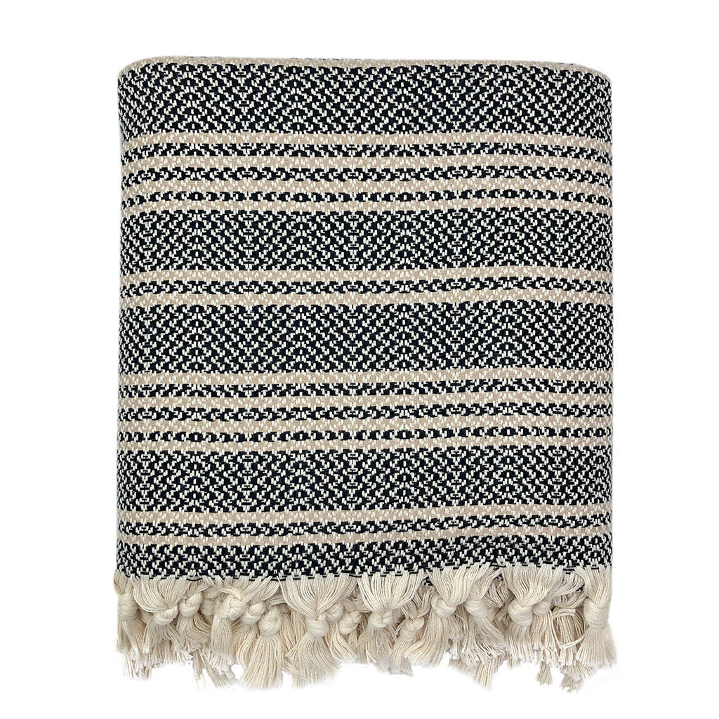 Woven Stripe Turkish Throw - Lorena Segura Design Lorena Segura Design