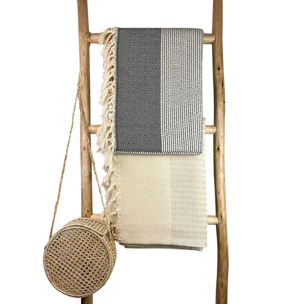 Diamond Stripe Turkish Throw - Lorena Segura Design Lorena Segura Design