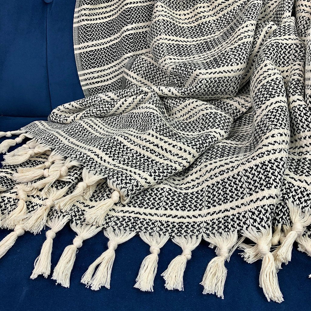 Woven Stripe Turkish Throw - Lorena Segura Design Lorena Segura Design