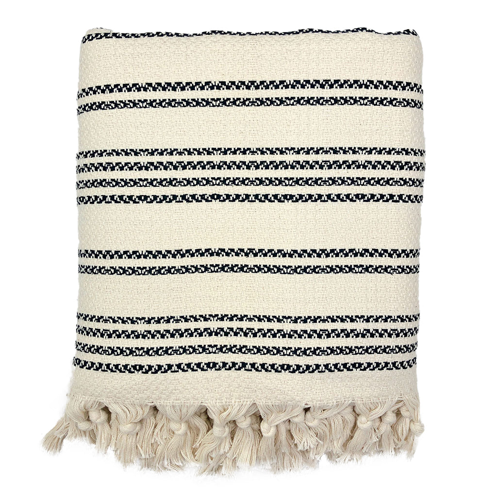 Woven Stripe Turkish Throw - Lorena Segura Design Lorena Segura Design