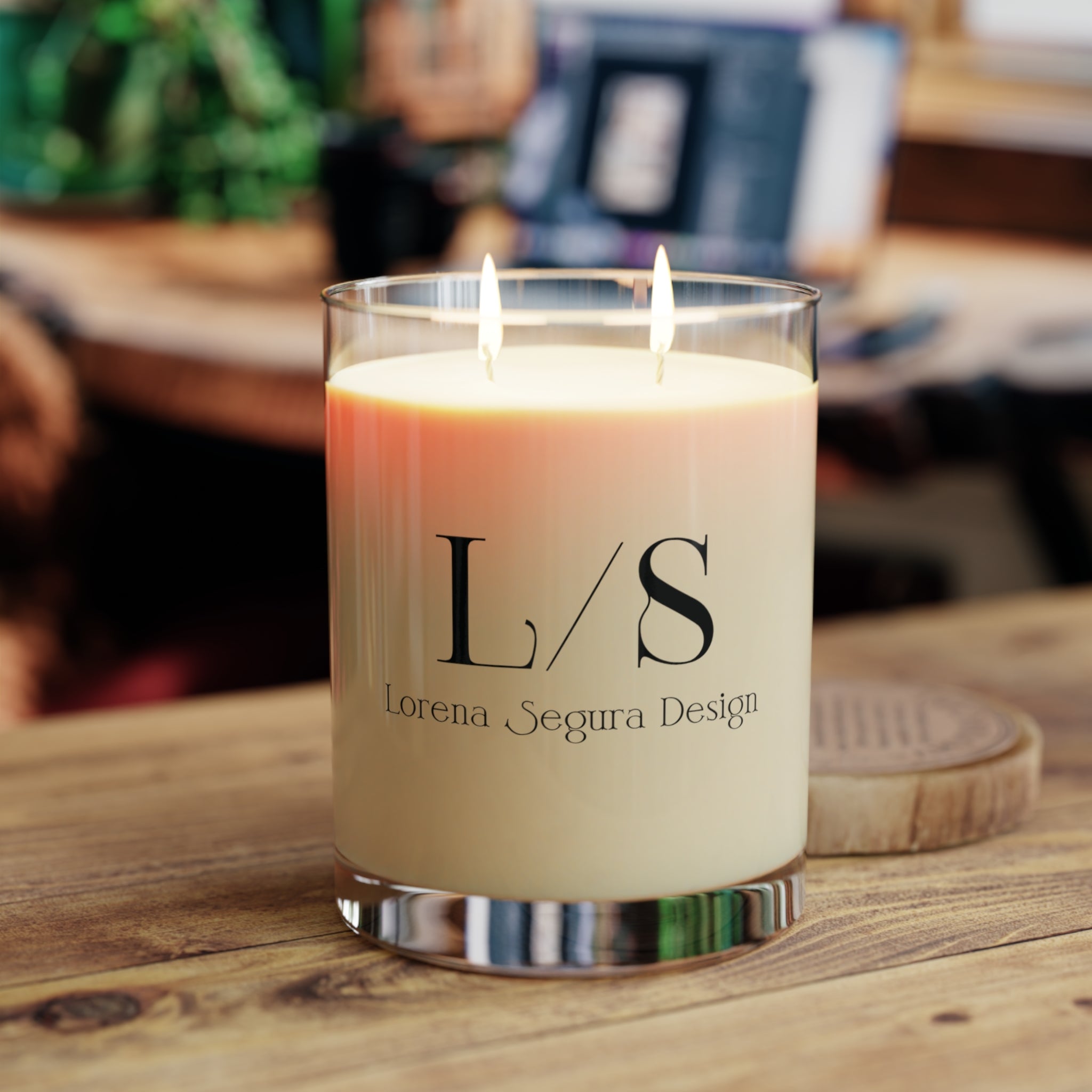 Scented Candle - Full Glass, 11oz - Lorena Segura Design