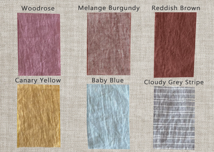 Natural Light linen curtain with ruffles, rod pocket - Lorena Segura Design