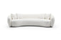 102'' 5-Seater Boucle Sofa Modern Sectional Half Moon Leisure Couch - Lorena Segura Design