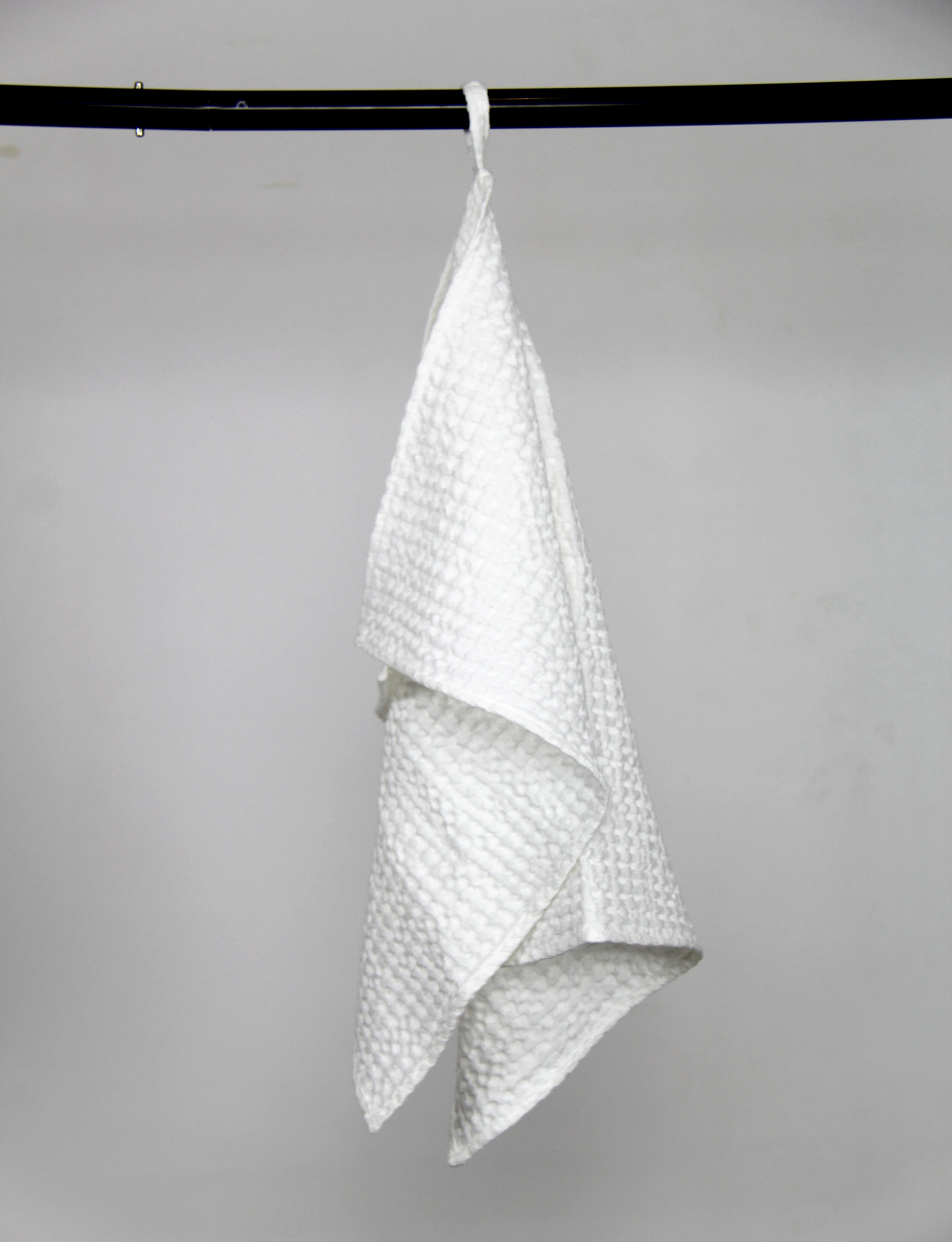 Plum linen waffle towel - Lorena Segura Design