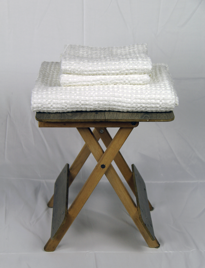 Plum linen waffle towel - Lorena Segura Design