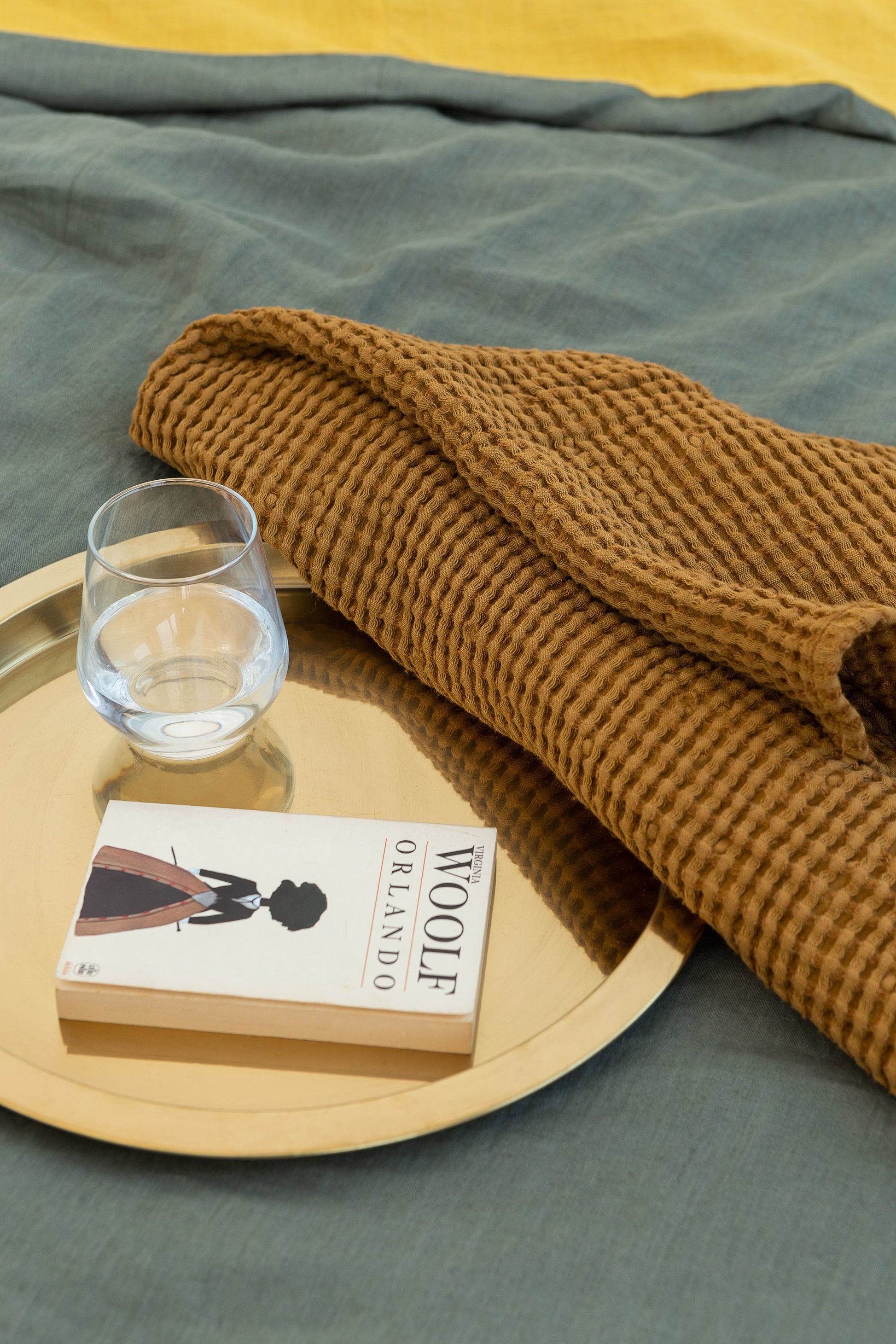 Amber waffle linen towel - Lorena Segura Design