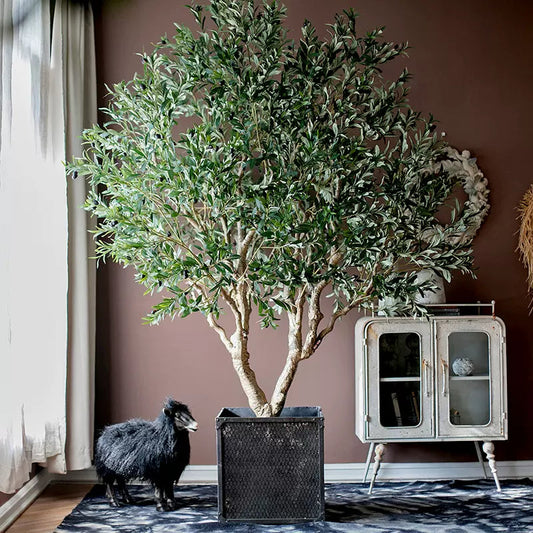 Extra Large Artificial Olive Tree 90" Tall - Lorena Segura Design Lorena Segura Design