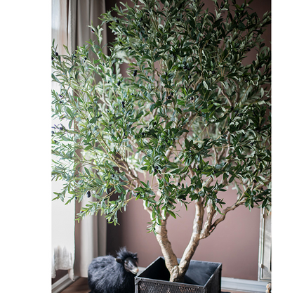 Extra Large Artificial Olive Tree 90" Tall - Lorena Segura Design