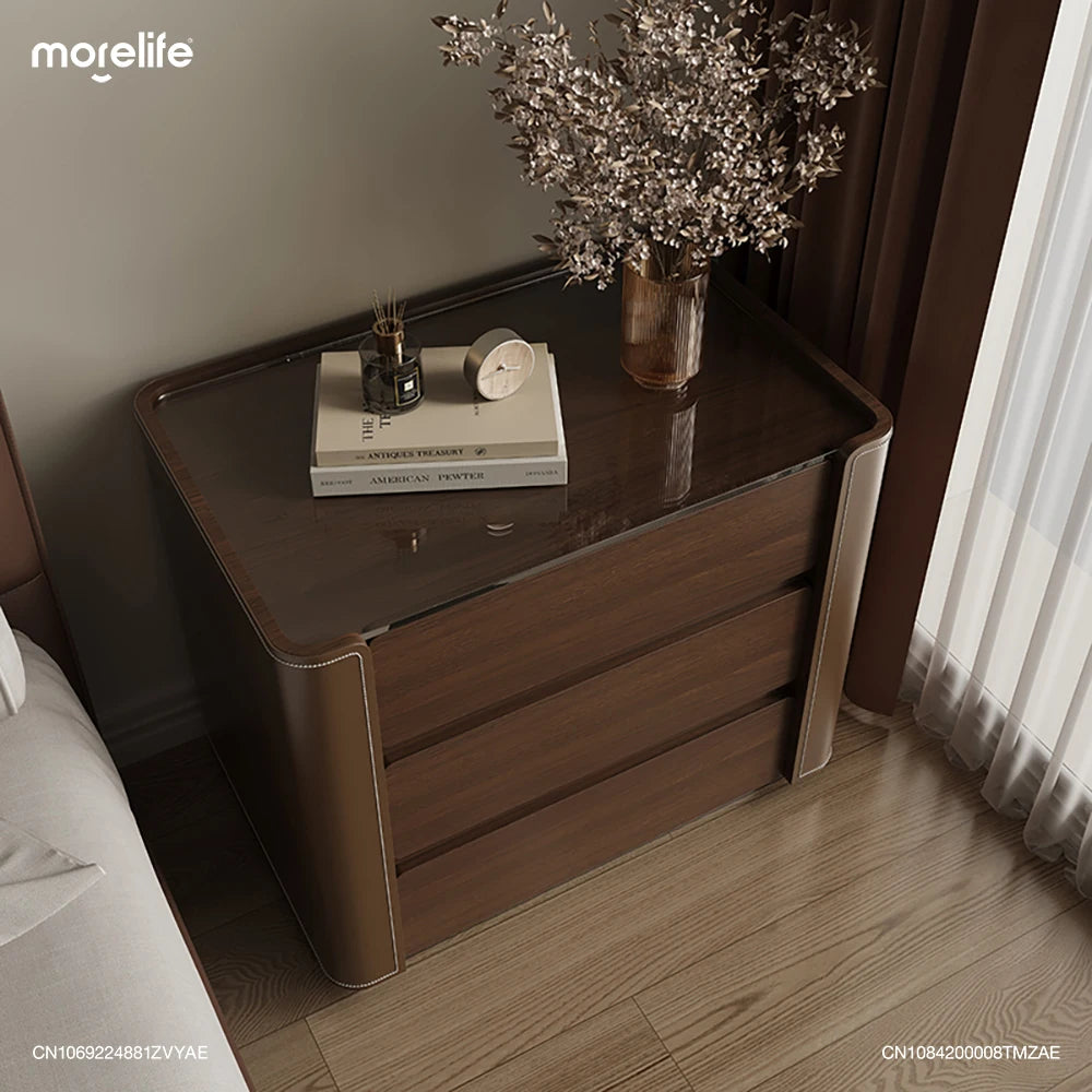 Solid Wood Italian Style Nightstands - Lorena Segura Design