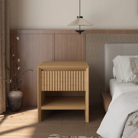 Modern Nightstand Wooden Oak - Lorena Segura Design Lorena Segura Design