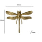 Nordic Gold Dragonfly Single Hole Brass Furniture Handle Luxurious - Lorena Segura Design