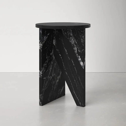 Natural Marble Side Table - Lorena Segura Design Lorena Segura Design