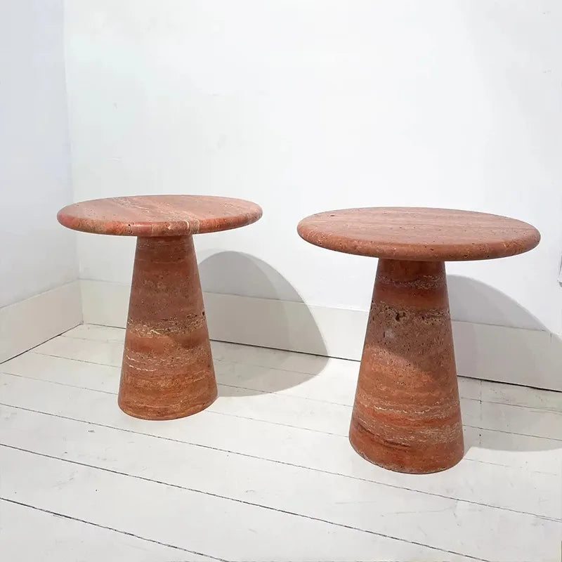 Italian Natural Marble Side Table - Lorena Segura Design