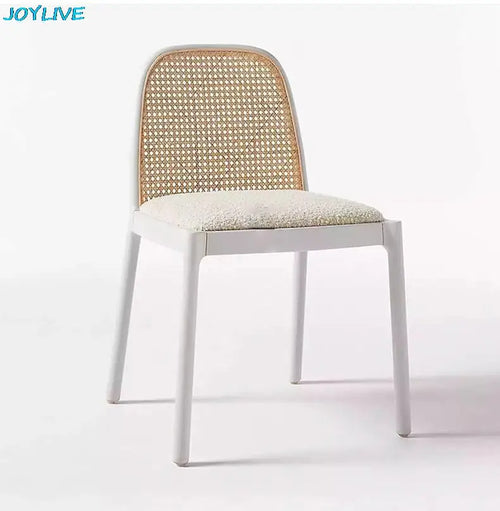 Rattan Dining Chair Soft Velvet - Lorena Segura Design