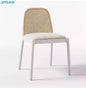 Rattan Dining Chair Soft Velvet - Lorena Segura Design