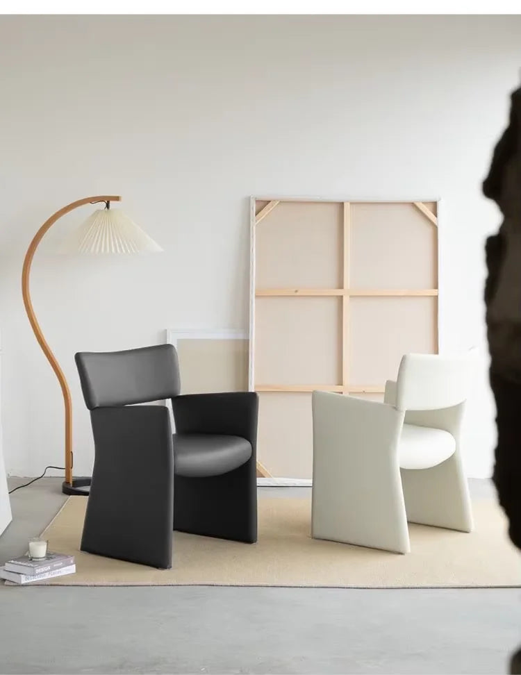Nordic customize fabric dining chairs modern luxury single sofa boucle - Lorena Segura Design