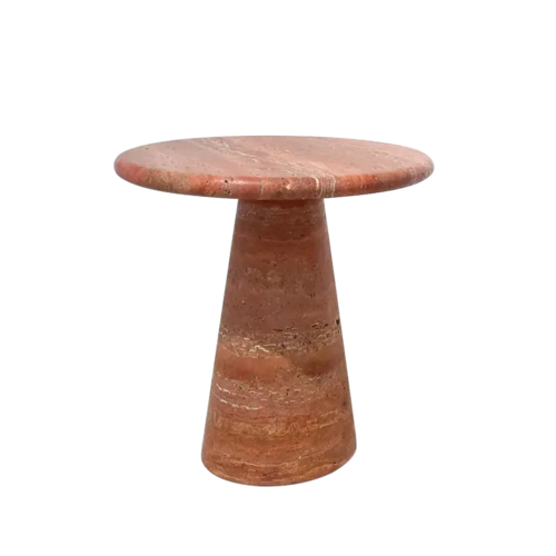Italian Natural Marble Side Table - Lorena Segura Design Lorena Segura Design