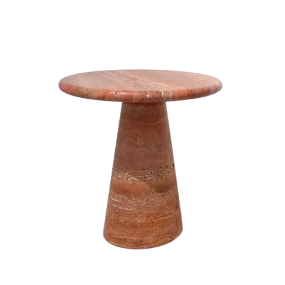Italian Natural Marble Side Table - Lorena Segura Design