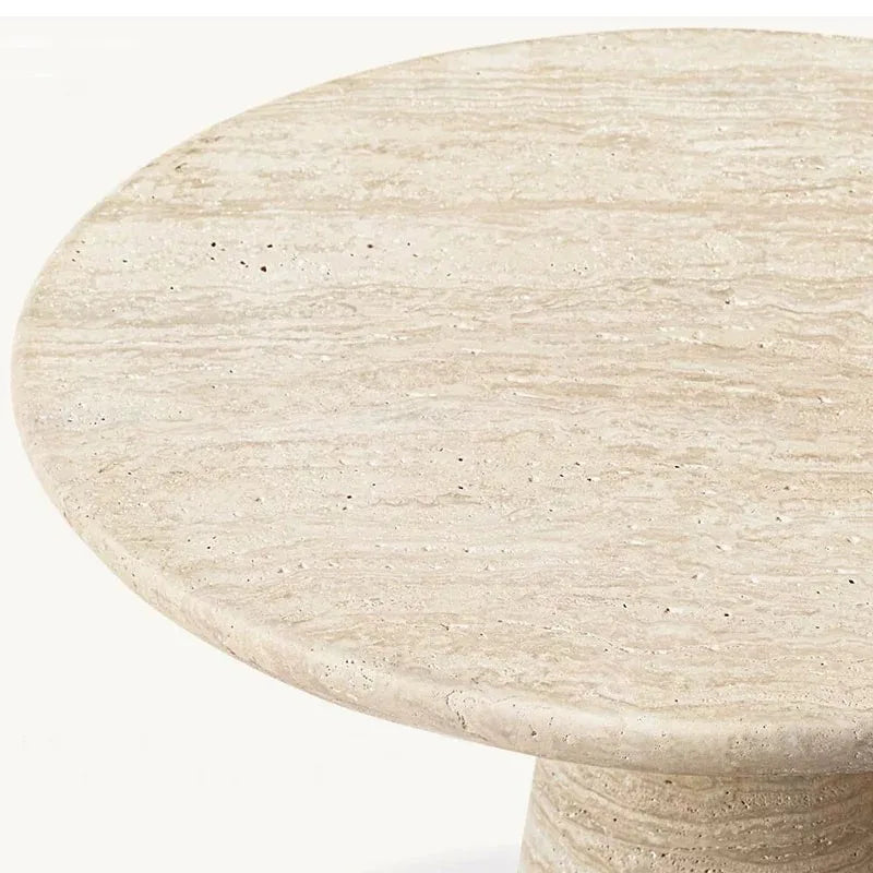 Italian Natural Marble Side Table - Lorena Segura Design