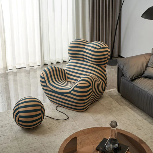 Minimalist Italian design comfortable living room single sofa chair - Lorena Segura Design Lorena Segura Design