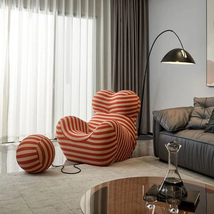 Minimalist Italian design comfortable living room single sofa chair - Lorena Segura Design