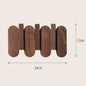 Luxury Wall Coat Rack Walnut Wood Clothes Dress Hanger Hooks Backpack - Lorena Segura Design