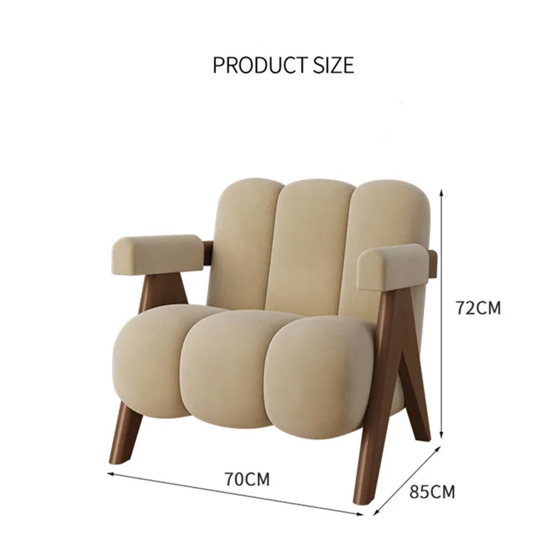 Nordic Wood Living Room Chairs Modern Living Room Sofas Home Balcony - Lorena Segura Design Lorena Segura Design
