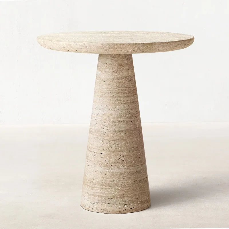 Italian Natural Marble Side Table - Lorena Segura Design