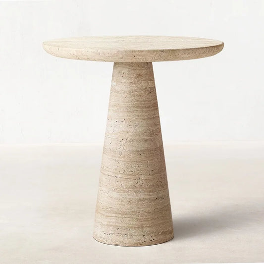 Italian Natural Marble Side Table - Lorena Segura Design Lorena Segura Design