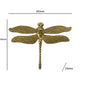Nordic Gold Dragonfly Single Hole Brass Furniture Handle Luxurious - Lorena Segura Design