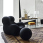 Minimalist Italian design comfortable living room single sofa chair - Lorena Segura Design