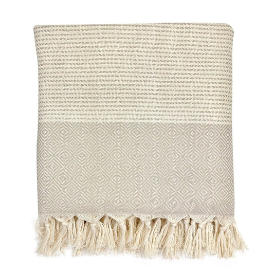 Diamond Stripe Turkish Throw - Lorena Segura Design Lorena Segura Design