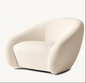 Luxury American Style Accent Chair Living Room Furniture Sofa Wood - Lorena Segura Design